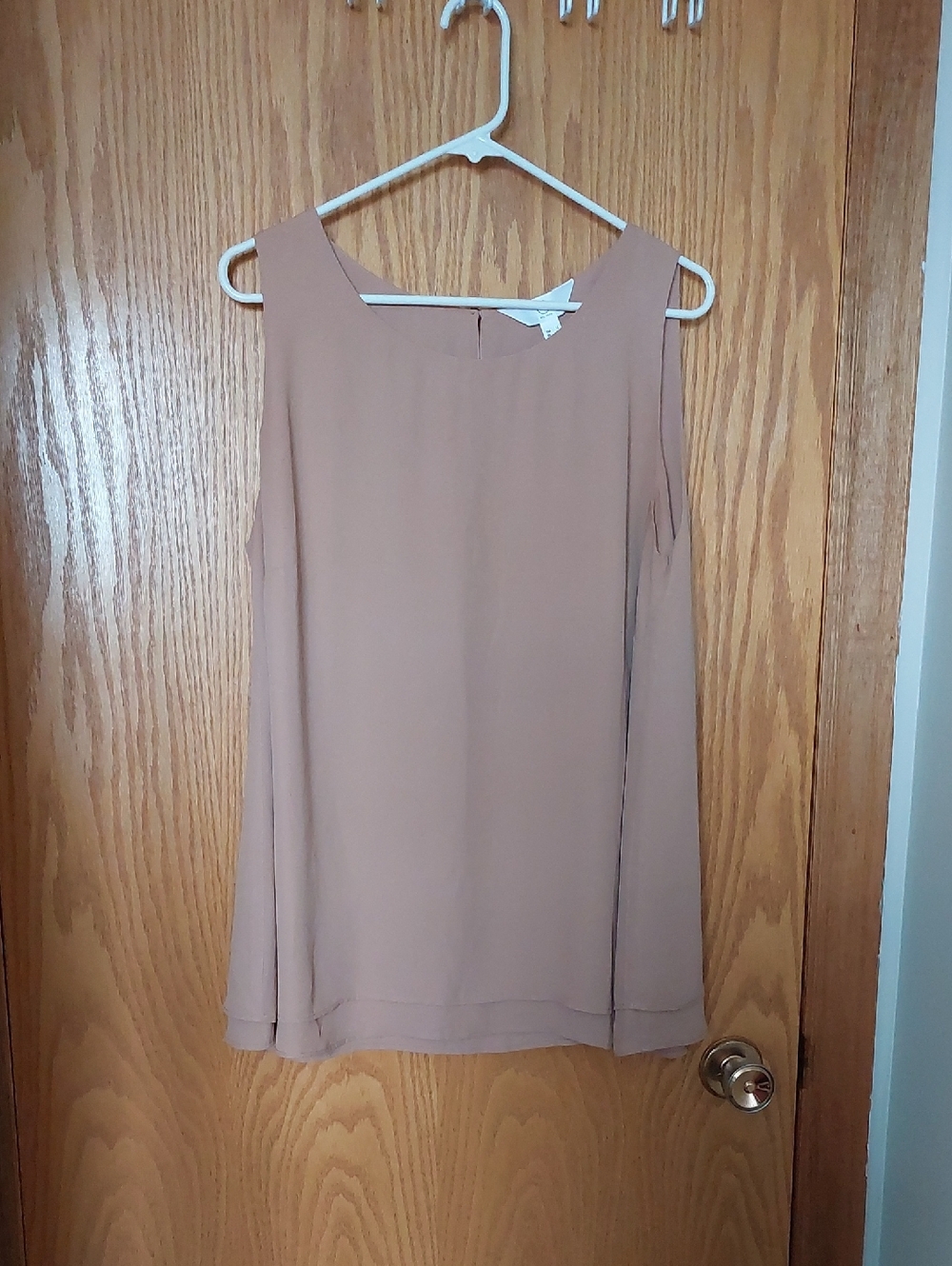 Addition-Elle Sleeveless Chiffon Layered Tank Top